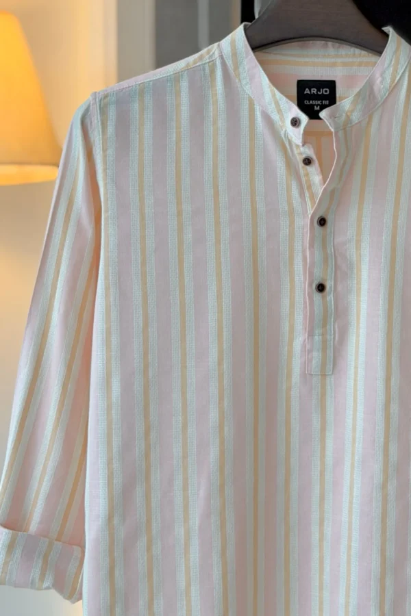 Chocolate & Pink-White Gingham Shirt