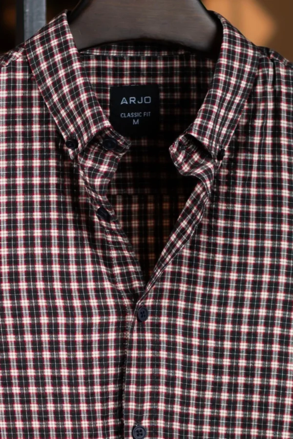 Chocolate, Beige & Light Brown Plaid Premium Shirt